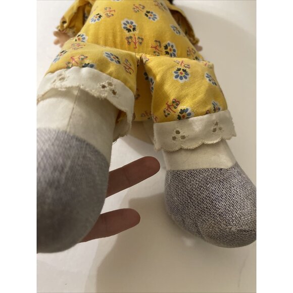 Vtg Play Pal Plastics 14in Toddler Doll Rooted Hair Plush rare Find Playpal - Picture 3 of 9